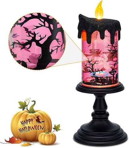 🔥Halloween Sale 57% Off -🎃Halloween Snow Globe Flameless Candle with Timer