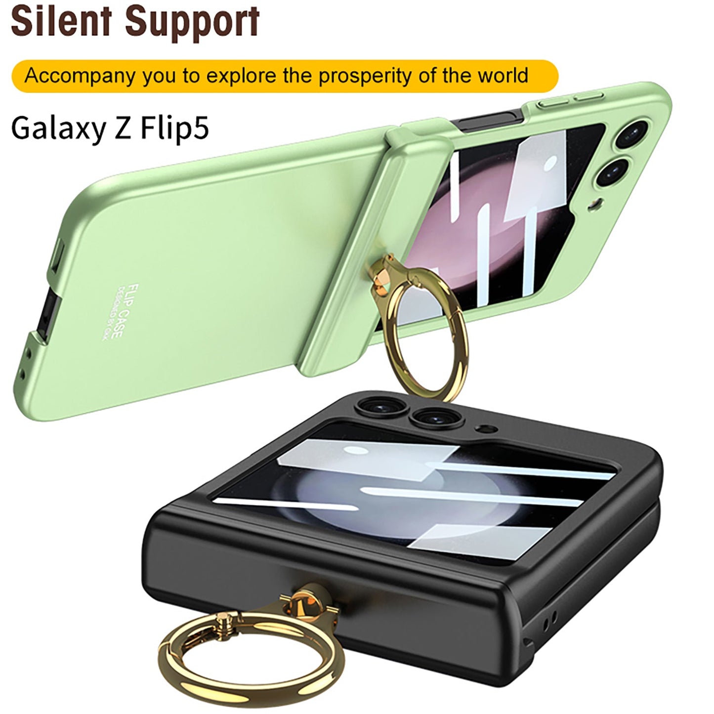 Magnetic All-included Shockproof Phone Cover For Galaxy Z Flip6 Flip5 Flip4 Flip3