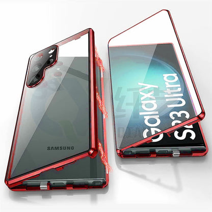 Magnetic Double-sided Tempered Glass Case