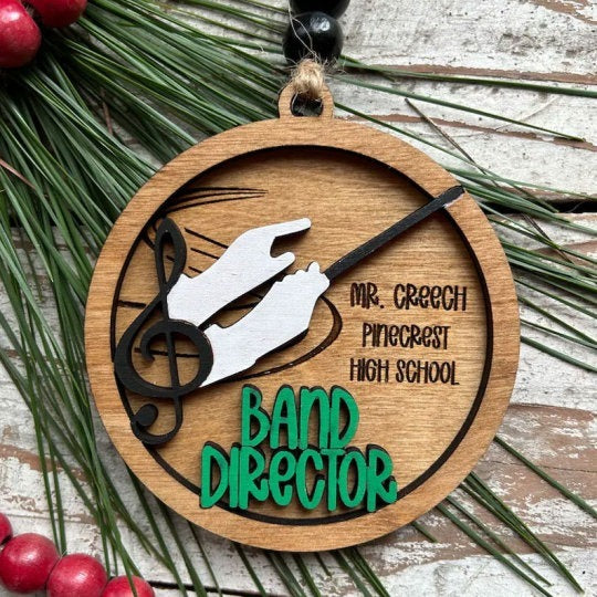 🎼Personalized Band Christmas Tree Ornament