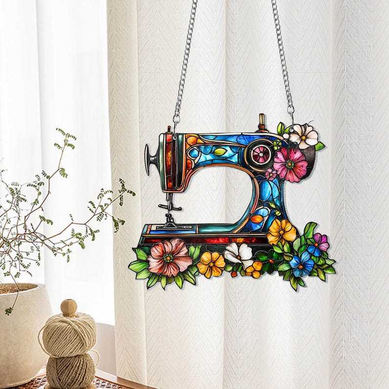 🔥🔥2025 Mother's Day Gift 50% Off--Cute Sewing Machine Suncatcher Ornament