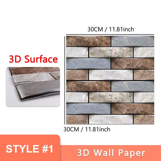 🎉Black Friday Deals 30% Off - 10Pcs 3D Peel and Stick Wall Tiles(12x12 inches)