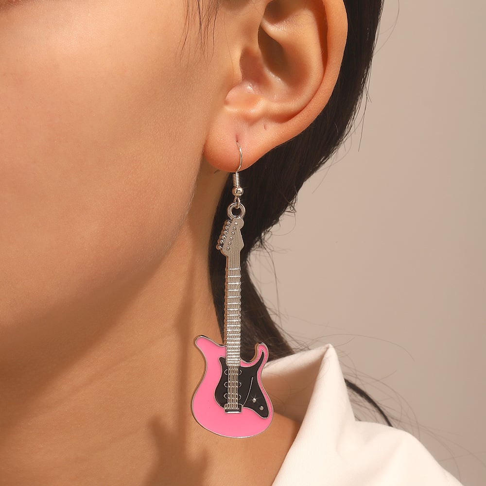 🎸Sparkling Guitar Earrings💫