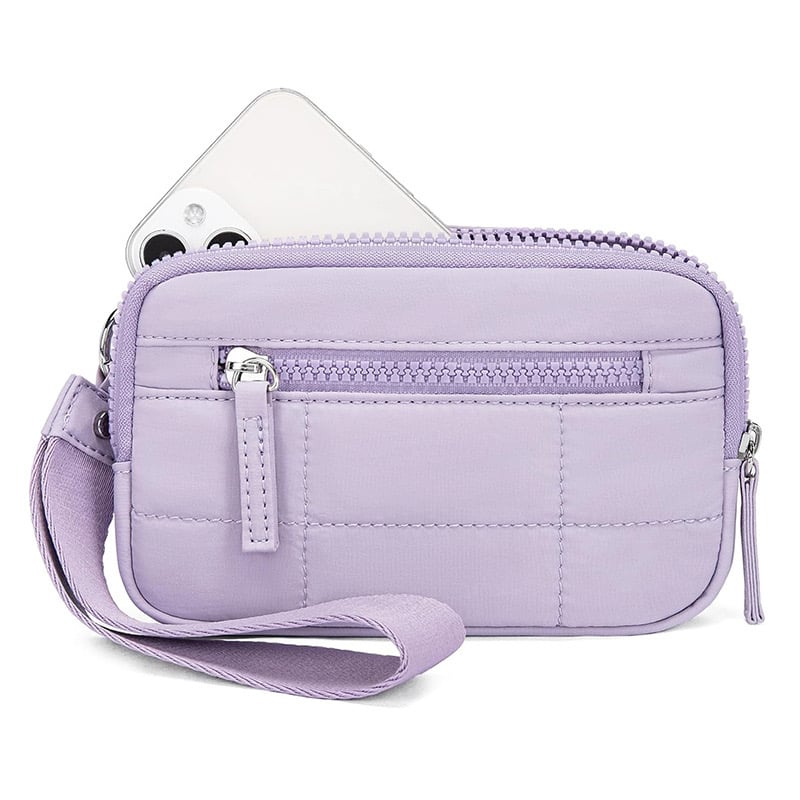 Puffer Wristlet Wallet Fits Phone💜