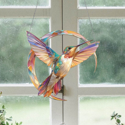 💥LAST DAY 70%OFF💥 - 💖Hummingbird Suncatcher Colorful Ornament