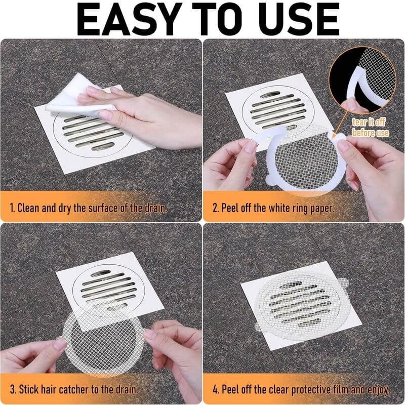 🔥30 PCS Disposable Shower Drain Hair Catcher