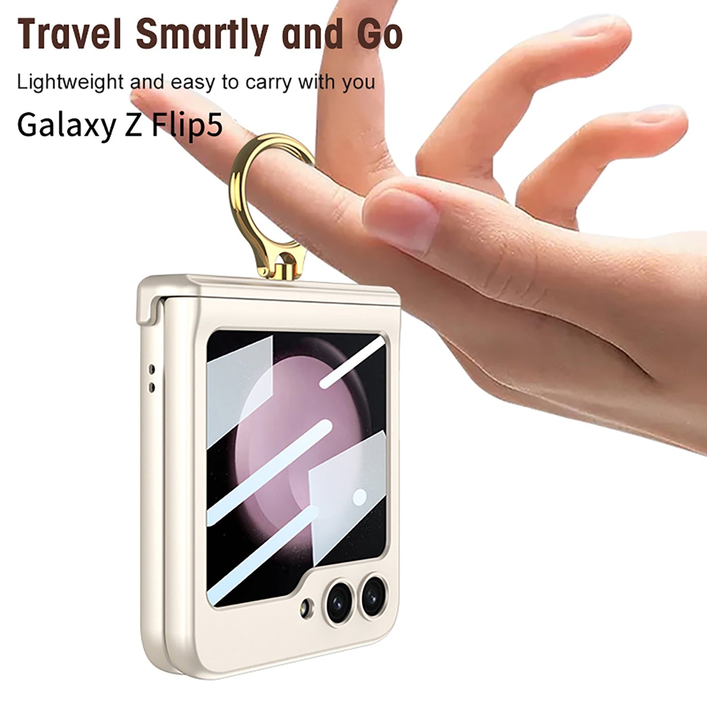 Magnetic All-included Shockproof Phone Cover For Galaxy Z Flip6 Flip5 Flip4 Flip3