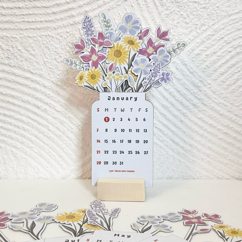 🌷Best Christmas Gift🎁--2025 Bloomy Flowers Desk Calendar📅