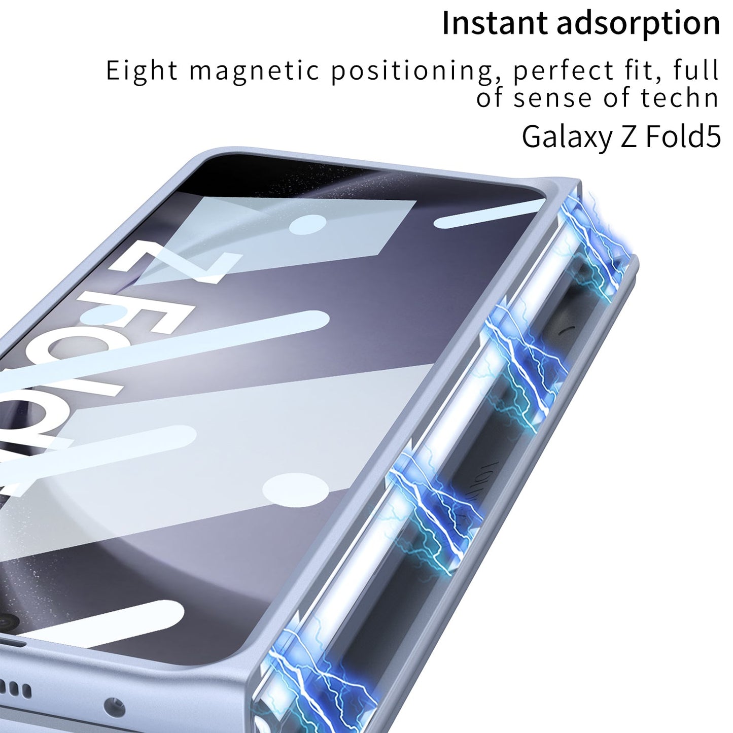Magnetic Hinge Anti-fall Protective Phone Case With Pen Tray Shell and Film For Galaxy Z Fold5 Fold6