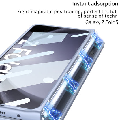 Magnetic Hinge Anti-fall Protective Phone Case With Pen Tray Shell and Film For Galaxy Z Fold5 Fold6