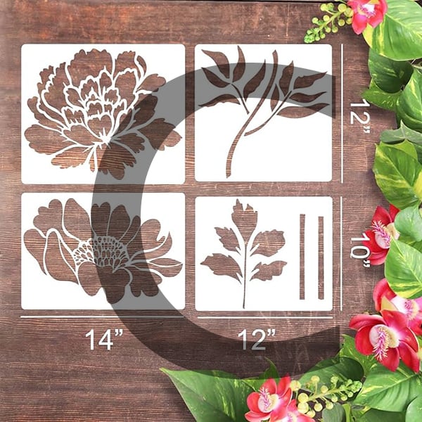 Sunflower🔥 Garden Fence Large Flower Stencils🌻DIY Decoration