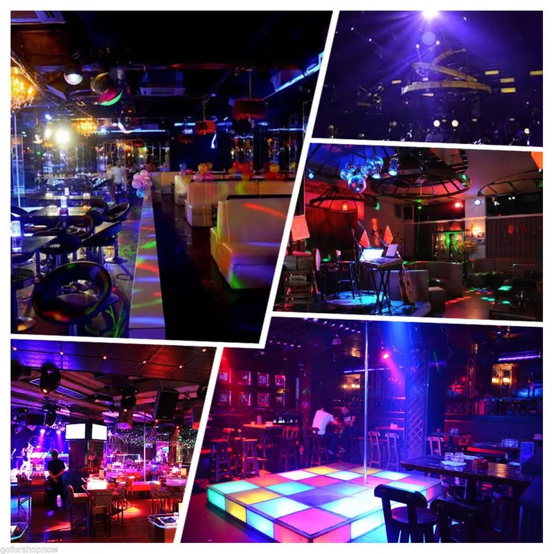 8 Beam Stage Lights with Sound Activated and DMX Moving Head