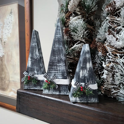 Wooden Christmas Tree (Set Of 3)