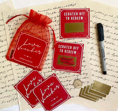 🎫DIY Scratch-Off Love Voucher Cards