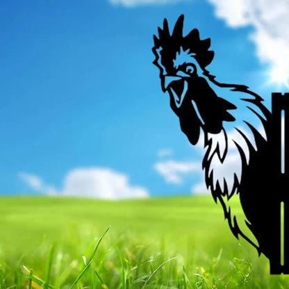 🔥LAST DAY 70% OFF🎁Peeping Metal Farm Decor Garden Decor Animal Art