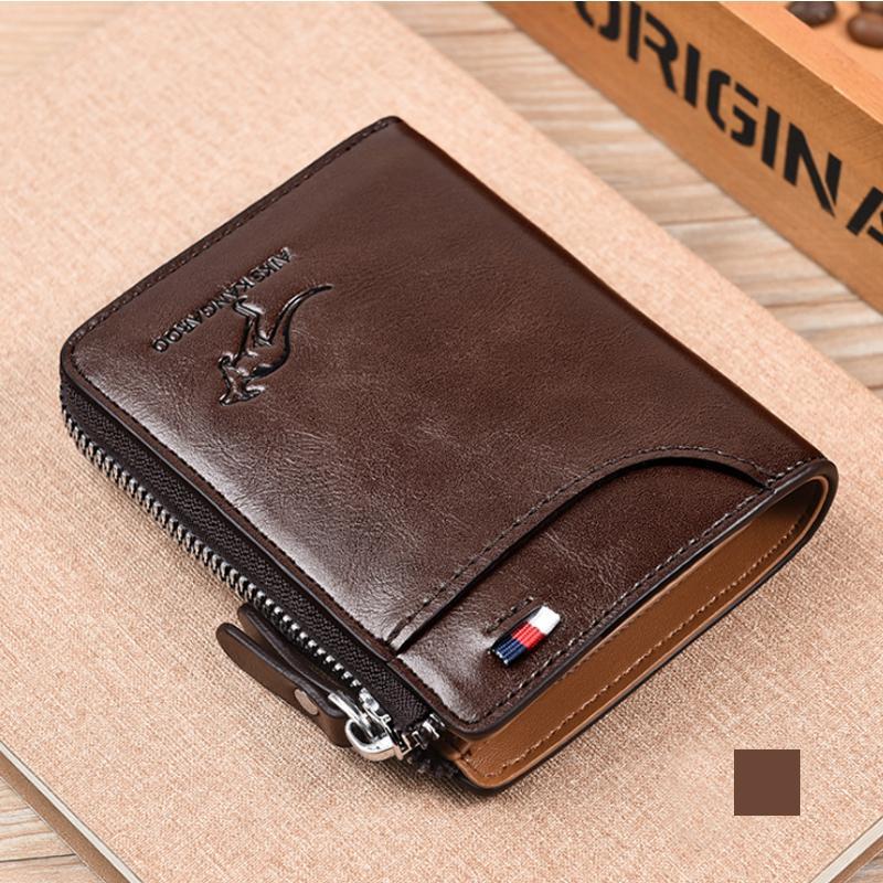Men Wallet Zipper Purse ( RFID PROTECTED )