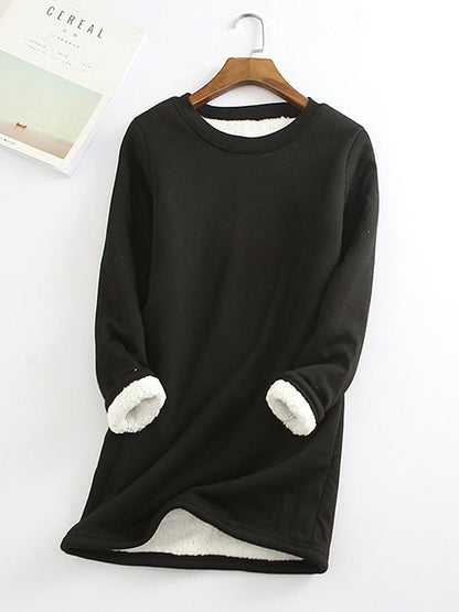 ❄Get ready for the cold season❄Women‘s NEW Casual Cotton Round Neck Solid Sweatshirt (S-5XL)🙋‍♀️