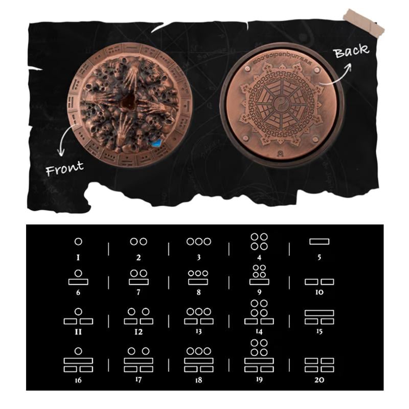 🔥Last Day 49% OFF💀Metal Wand Skull Dice & Bone RPG Dice Set