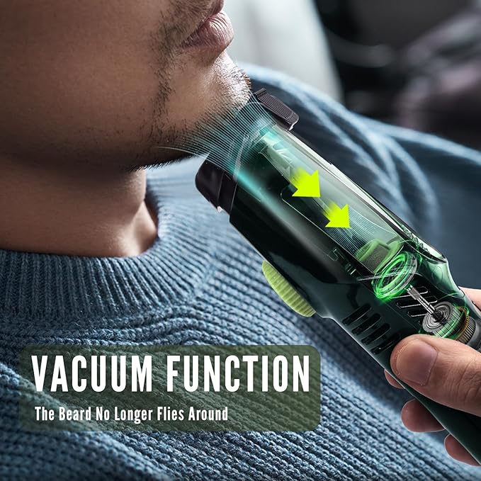 ✨Early Spring 49% OFF🔥Vacuum Beard Trimmer for Men