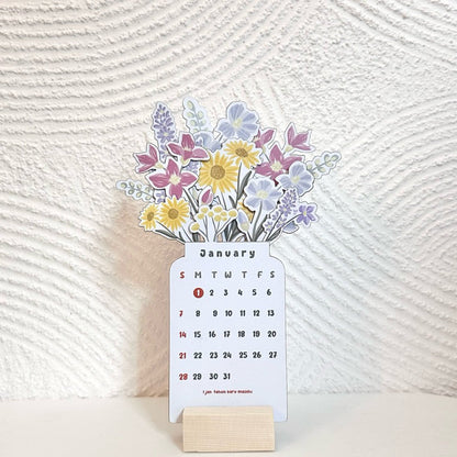 🌷Best Christmas Gift🎁--2025 Bloomy Flowers Desk Calendar📅