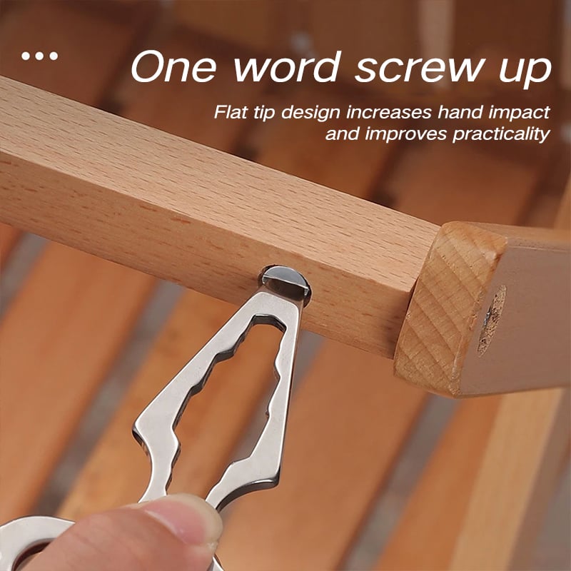 🔧Outdoor camping stainless steel multifunctional tool