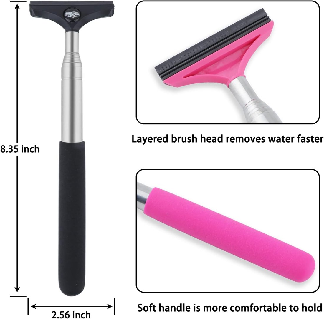 Rearview mirror wiper