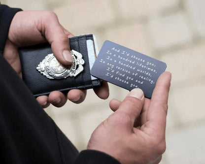 Last Day 75% OFF - ✍️Metal Engraved Card - Message of Love💞