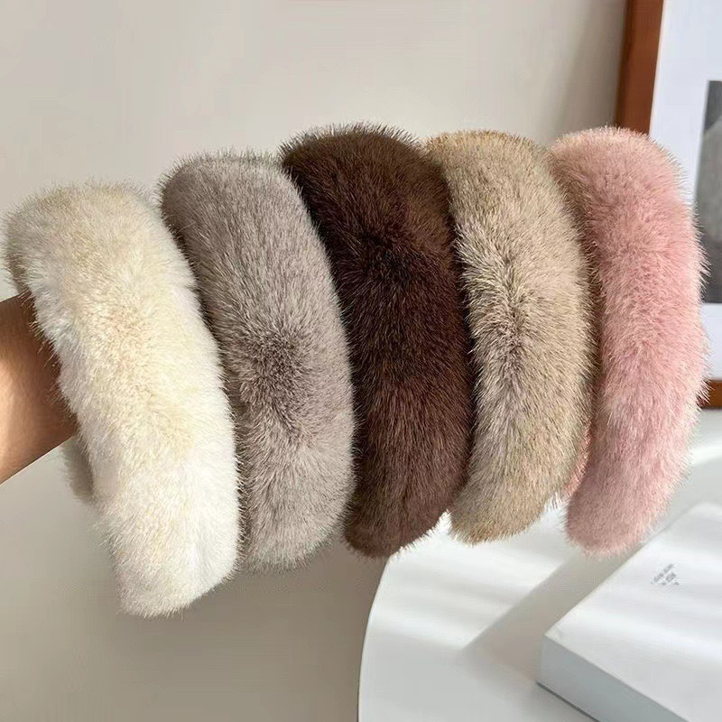 Warm Faux Mink Plush Headband