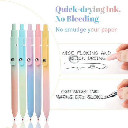 Minimalist Press Type Quick Drying Carbon Gel Pens