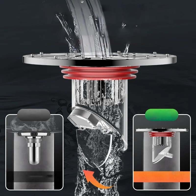 New gravity drainage and deodorant filter