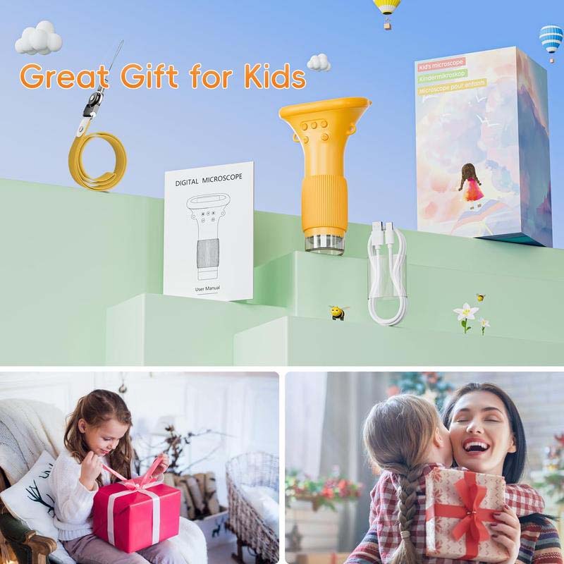 🔬Digital HD Microscope for Kids