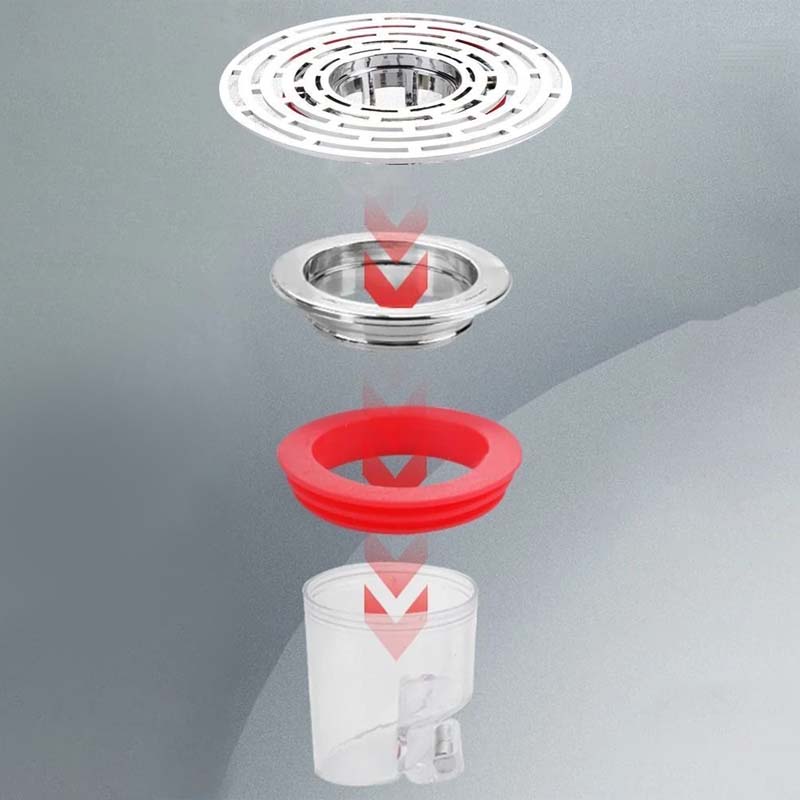 New gravity drainage and deodorant filter