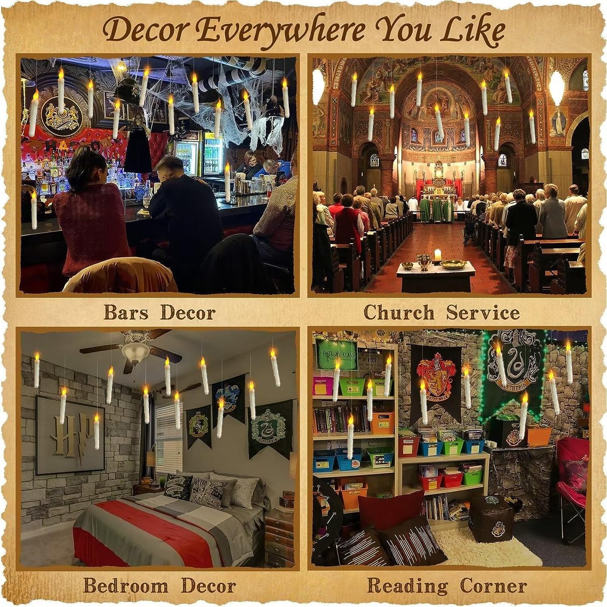 👻👻Flameless Candles with Magic Wand Remote 🔥