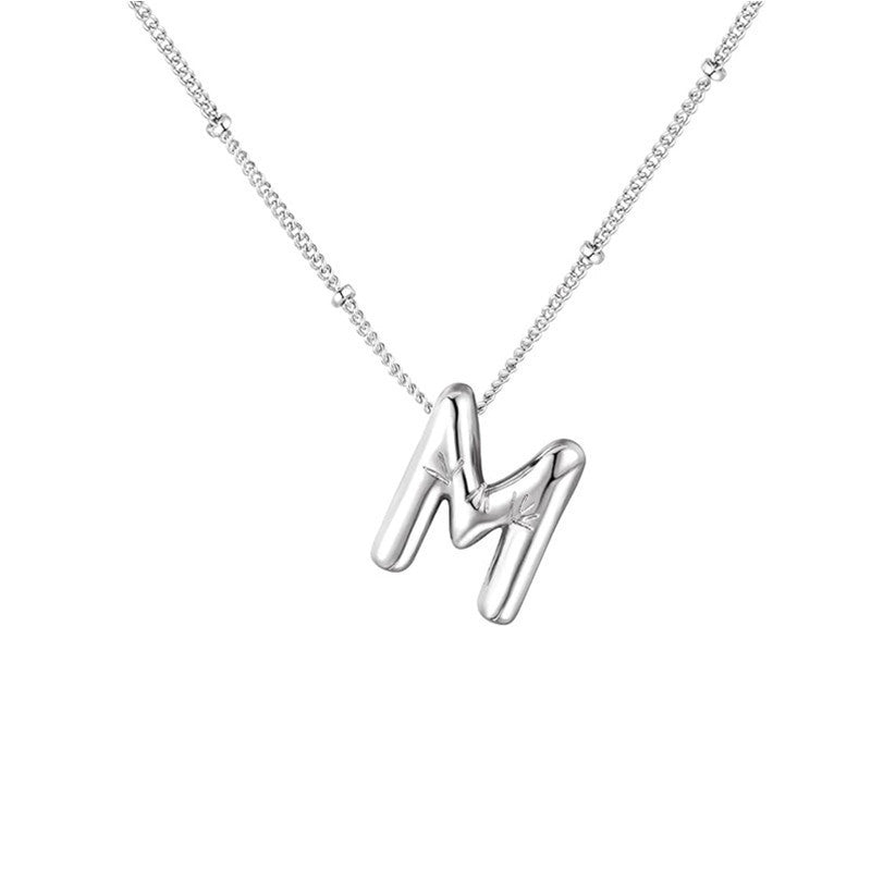 🔥Summer sale🎁⏰Bubble Letter Necklace