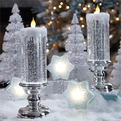 🎄 LED Candles With Pedestal
