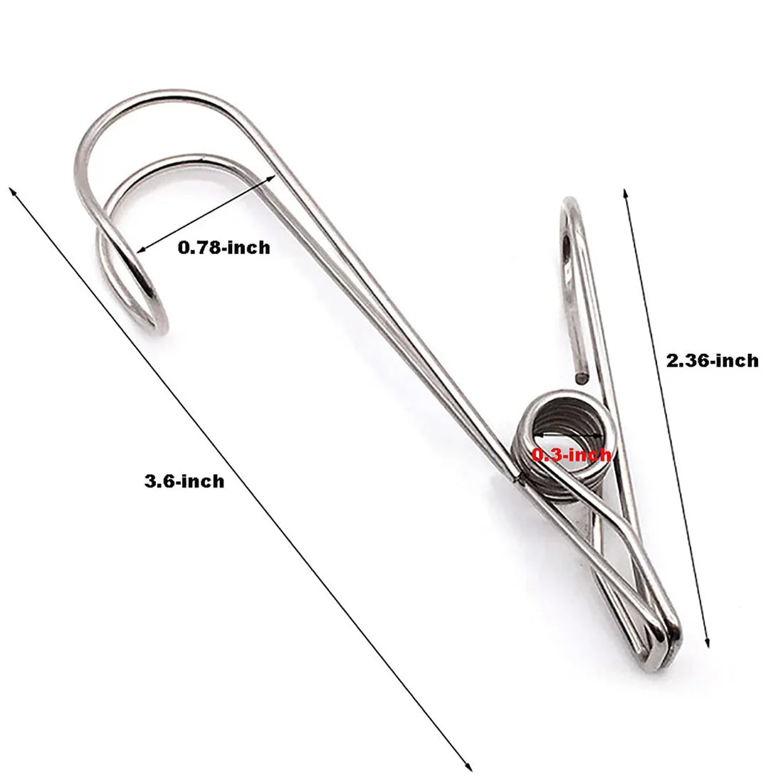 🔥Winter Hot Sales-49% OFF-(1SET/5PCS)Stainless Steel Metal Long Tail Clip With Hooks🔥