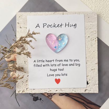 🌈🩷Exquisite Pocket Hug Heart with Greeting Cards
