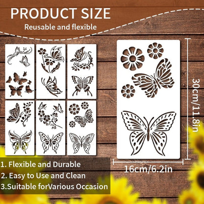 ✨LAST DAY 49% OFF💐Garden Fence Large Flower Stencils🌻DIY Decoration