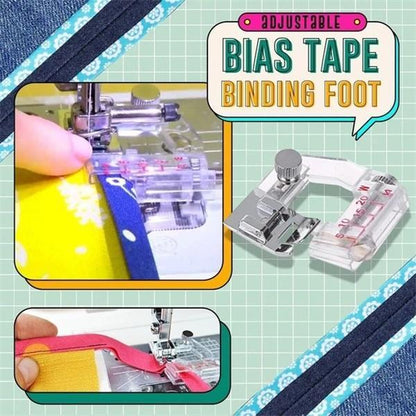 🔥Adjustable Bias Tape Binding Foot🌙