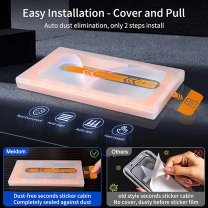 📱Screen Protector -Fingerprint-proof Dust Free Without Bubbles