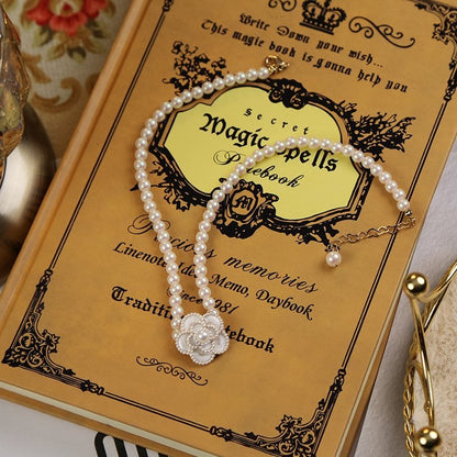 🔥LAST DAY 49% OFF-💗elegant pearl camellia necklace