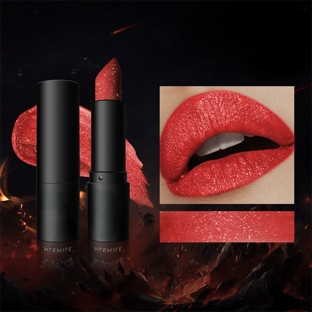 48% OFF Diamond Lip Gloss Glitter Lipstick Waterproof