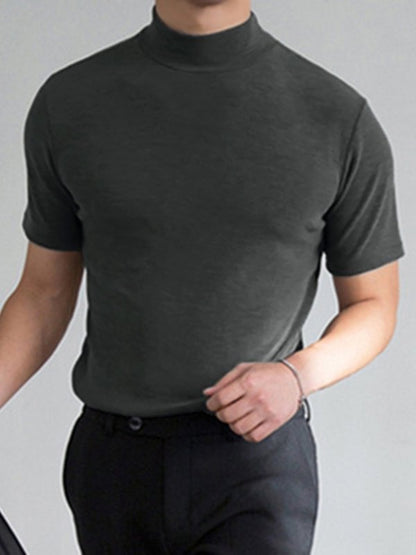 🎁2024 New Year Hot Sale🎁Men 's High Neck Slim Fit T-shirt
