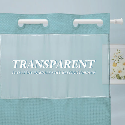 🔥🔥No Hook Shower Curtain with Snap in Liner