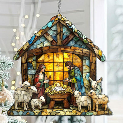 🎉Nativity Scene Suncatcher