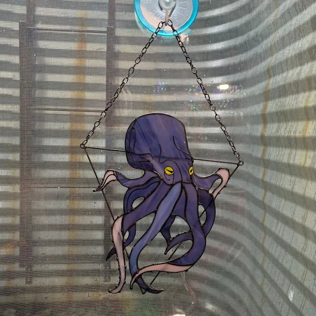 🐙Octopus Stained Suncatcher- Window Wall Hangings