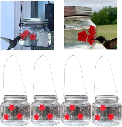Mason Jar Hummingbird Feeder
