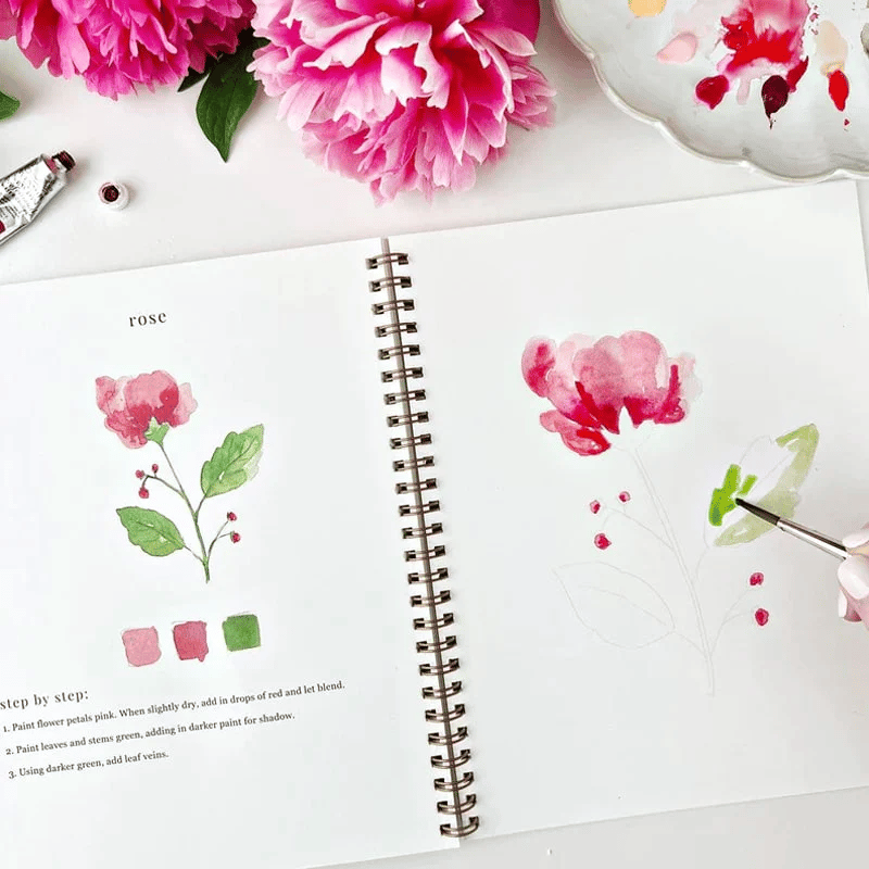 🔥LAST DAY 60% OFF - 💕Watercolor Workbook 🖼️Beginner-Friendly