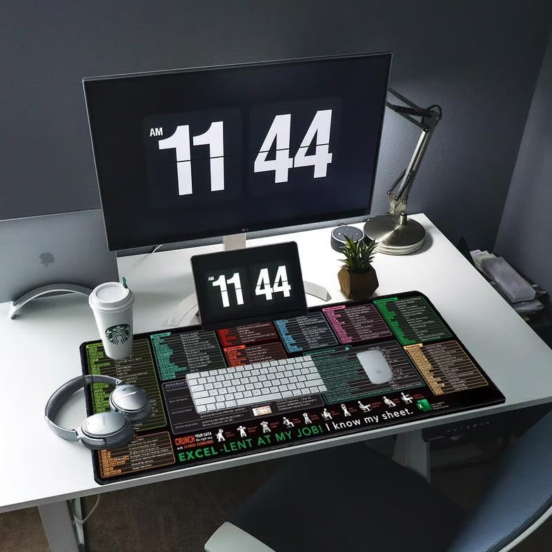 🔥LAST DAY SALE 49%-Excel Cheat Sheet Desk Mat