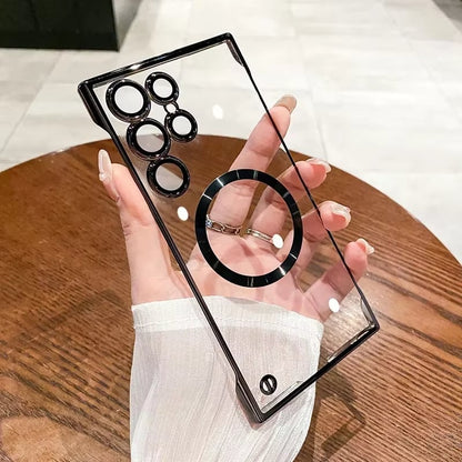 🔥New In Samsung S25 Series Case - Samsung Frameless Magnetic Transparent Case